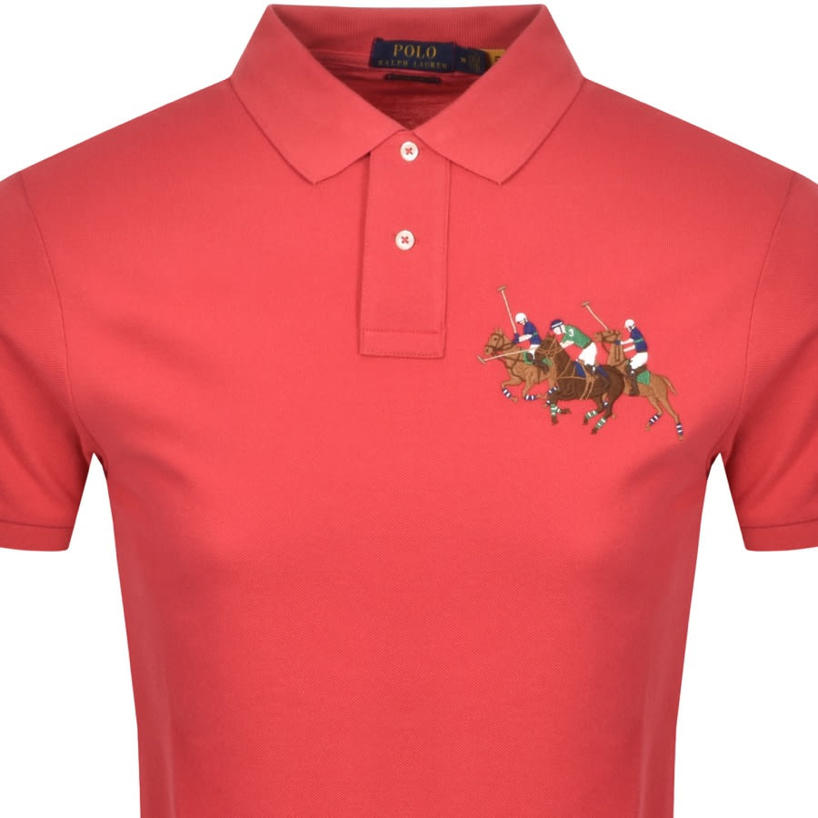 Alternative Image for ProductRalph Lauren Basic Mesh Polo T Shirt Red2